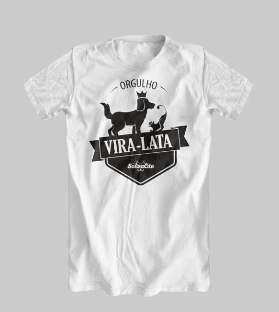 Camiseta Branca Orgulho Vira-lata